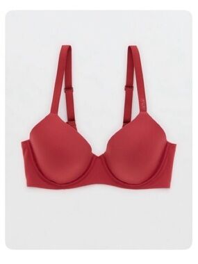 Aerie Smoothez Full Coverage Lightly Lined Bra in Summer Burgundy